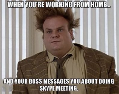 Chris Farley meme - Chris is wearing a suit and tie with his hair all messed up. 